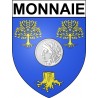 Monnaie 37 ville Stickers blason autocollant adhésif