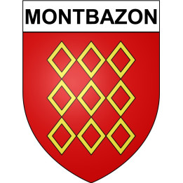 Montbazon 37 ville Stickers blason autocollant adhésif