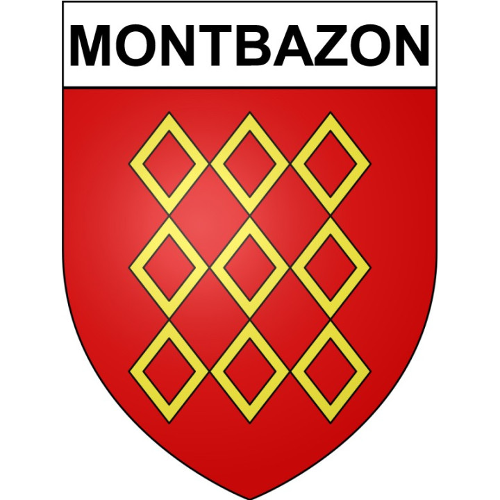 Montbazon 37 ville Stickers blason autocollant adhésif