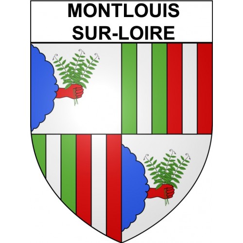 Montlouis-sur-Loire 37 ville Stickers blason autocollant adhésif