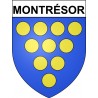 Montrésor 37 ville Stickers blason autocollant adhésif