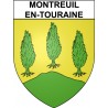 Montreuil-en-Touraine 37 ville Stickers blason autocollant adhésif