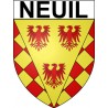 Stickers coat of arms Bazas adhesive sticker