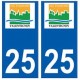 25 Valentigney logo autocollant plaque stickers ville