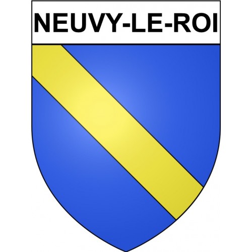 Neuvy-le-Roi 37 ville Stickers blason autocollant adhésif