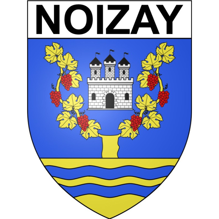 Pegatinas escudo de armas de Bazas adhesivo de la etiqueta engomada