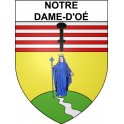 Notre-Dame-d'Oé 37 ville Stickers blason autocollant adhésif