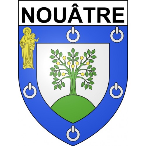 Nouâtre 37 ville Stickers blason autocollant adhésif