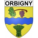 Orbigny 37 ville Stickers blason autocollant adhésif