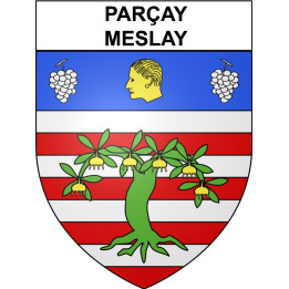Parçay-Meslay 37 ville Stickers blason autocollant adhésif