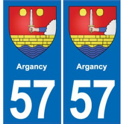 57 Marly blason autocollant plaque stickers ville