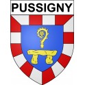Pussigny 37 ville Stickers blason autocollant adhésif