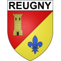 Reugny 37 ville Stickers blason autocollant adhésif