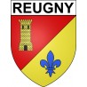 Reugny 37 ville Stickers blason autocollant adhésif