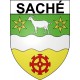Stickers coat of arms Bazas adhesive sticker