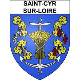 Saint-Cyr-sur-Loire 37 ville Stickers blason autocollant adhésif
