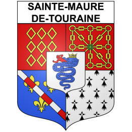 Sainte-Maure-de-Touraine 37 ville Stickers blason autocollant adhésif