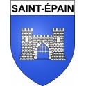 Saint-épain 37 ville Stickers blason autocollant adhésif