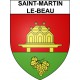 Saint-Martin-le-Beau 37 ville Stickers blason autocollant adhésif