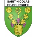 Saint-Nicolas-de-Bourgueil 37 ville Stickers blason autocollant adhésif