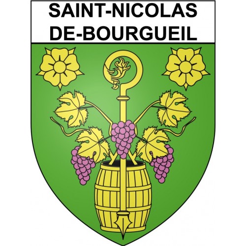 Stickers coat of arms Bazas adhesive sticker