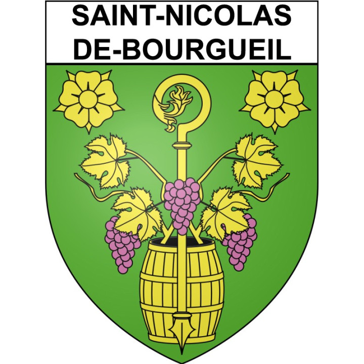 Stickers coat of arms Bazas adhesive sticker