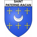 Saint-Paterne-Racan 37 ville Stickers blason autocollant adhésif
