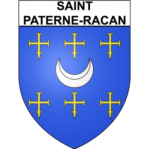 Saint-Paterne-Racan 37 ville Stickers blason autocollant adhésif