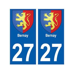 27 Bernay blason autocollant plaque stickers ville