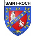 Saint-Roch 37 ville Stickers blason autocollant adhésif
