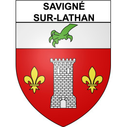 Stickers coat of arms Bazas adhesive sticker