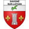 Savigné-sur-Lathan 37 ville Stickers blason autocollant adhésif