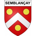 Semblançay 37 ville Stickers blason autocollant adhésif