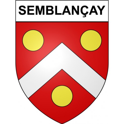 Semblançay 37 ville Stickers blason autocollant adhésif