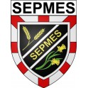 Sepmes 37 ville Stickers blason autocollant adhésif