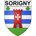 Sorigny 37 ville Stickers blason autocollant adhésif