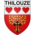 Thilouze 37 ville Stickers blason autocollant adhésif