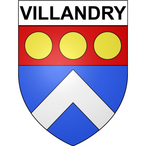 Villandry 37 ville Stickers blason autocollant adhésif