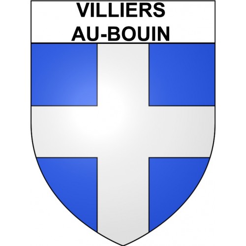 Villiers-au-Bouin 37 ville Stickers blason autocollant adhésif