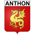 anthon 38 ville Stickers blason autocollant adhésif