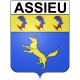 assieu 38 ville Stickers blason autocollant adhésif