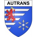 Autrans Sticker wappen, gelsenkirchen, augsburg, klebender aufkleber