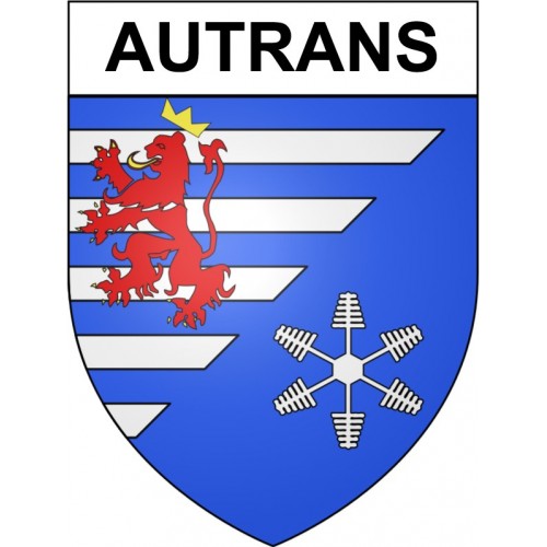 Autrans 38 ville Stickers blason autocollant adhésif