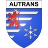 Autrans 38 ville Stickers blason autocollant adhésif