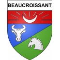 beaucroissant 38 ville Stickers blason autocollant adhésif