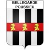 bellegarde-poussieu 38 ville Stickers blason autocollant adhésif