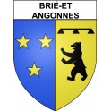 brié-et-angonnes 38 ville Stickers blason autocollant adhésif