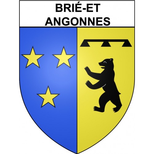 brié-et-angonnes 38 ville Stickers blason autocollant adhésif