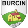 burcin 38 ville Stickers blason autocollant adhésif