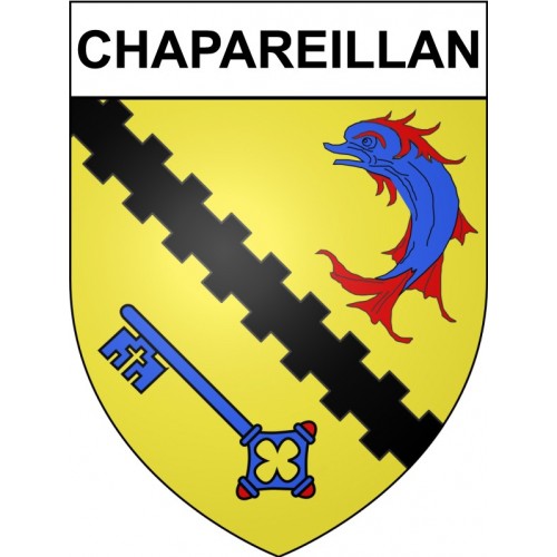 chapareillan 38 ville Stickers blason autocollant adhésif